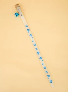 1 PC Phát Sáng Trong Bóng Tối Silicon Màu Xanh Hình Trái Tim Cổ Thú Cưng Cho Chó Mèo, Chống Mất Thú Cưng Phụ Kiện Cho Du Lịch Ban Đêm - Màu xanh lam - Xem 3