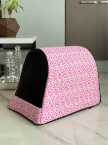 Cama Toca Iglu para Cachorro e Gato pet casinha P a G - Rosa chiclete - Visão 2