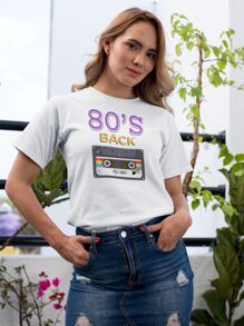 Women T-Shirts - 白色 - 查看 2