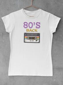 Women T-Shirts - 白色 - 查看 3