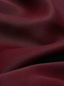 Solid Color Single Panel Blackout Curtain - Burgundy - View 5