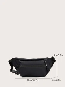 Simple Casual Solid Color Waist Bag