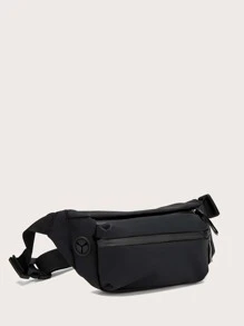 Simple Casual Solid Color Waist Bag