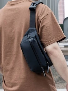 Simple Casual Solid Color Waist Bag