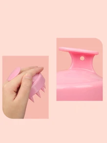 1 件时尚按摩毛刷配件（塑料，可能有轻微表面划痕，属于正常现象） - 粉色 - 查看 3