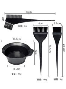 4pcs Hair Styling Tool Set - Black - View 4