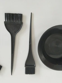 4pcs Hair Styling Tool Set - Black - View 2