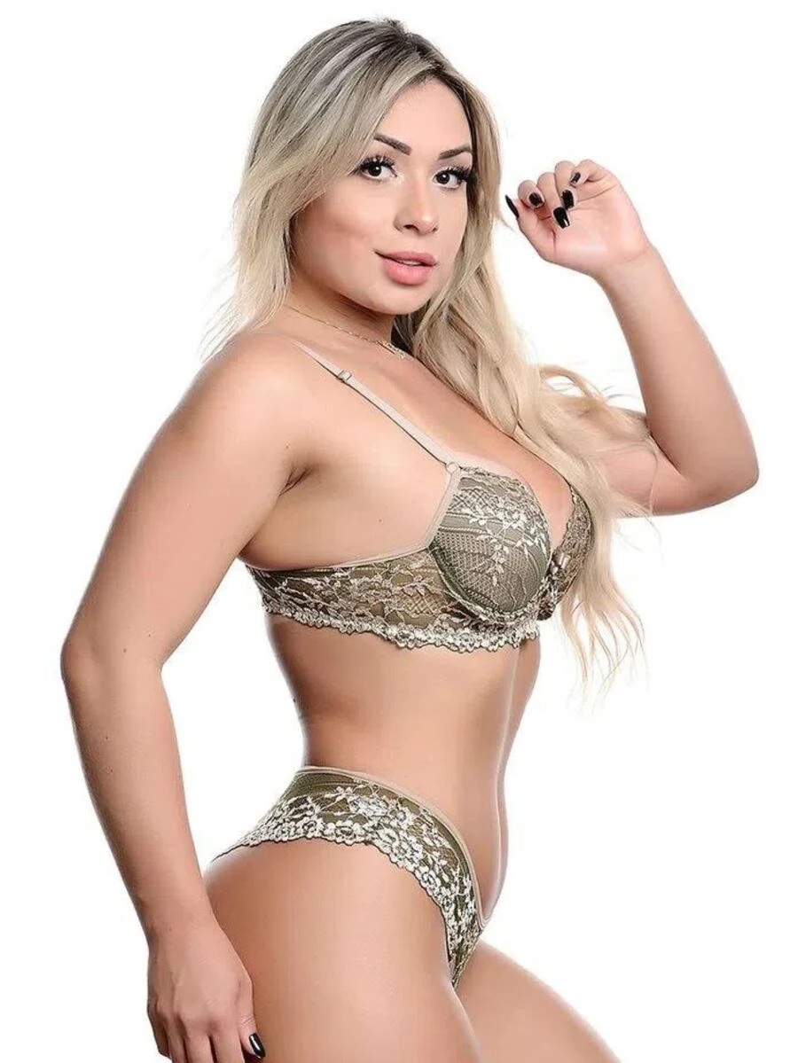 Women Bra & Panty Sets - 墨綠色 - 查看 1