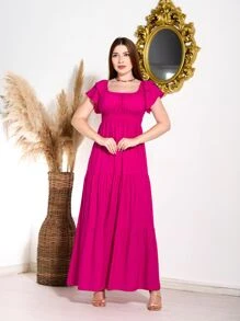 Women Dresses - Màu Hồng Tươi - Xem 1