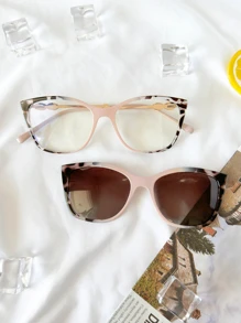 Women Fashion Glasses - 米色 - 查看 1