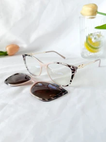 Women Fashion Glasses - 米色 - 查看 3