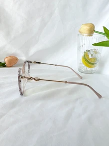 Women Fashion Glasses - 米色 - 查看 6