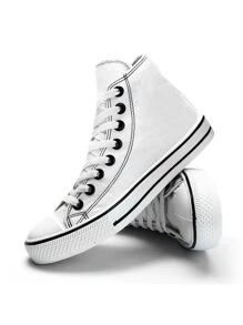 Women Wedge Sneakers - White - View 1