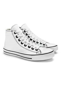 Women Wedge Sneakers - White - View 4
