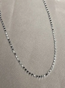 Colar Choker Recursos clássicos Banhado A Prata - Prata - Visão 3