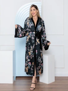 Women Kimonos - 黑色 - 查看 1