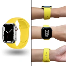 Correa para Smartwatch, deportiva de Silicón - Amarillo - Ver 1