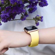 Correa para Smartwatch, deportiva de Silicón - Amarillo - Ver 2