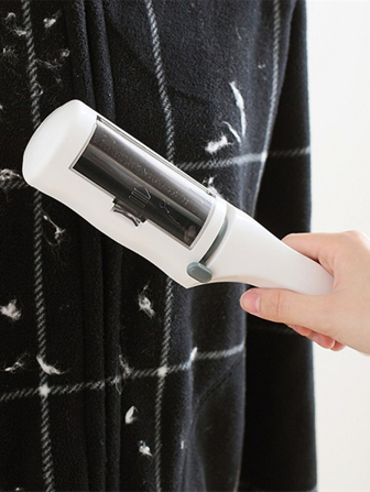 1 pieza Quitapelusas de mascota de color aleatorio con recolector de residuos incorporado, cepillo quitapelo de mascota, quitapelusas de mascota estático multifuncional de doble cara, herramienta de limpieza de pelo de gato de plástico, herramienta de adherencia de pelo