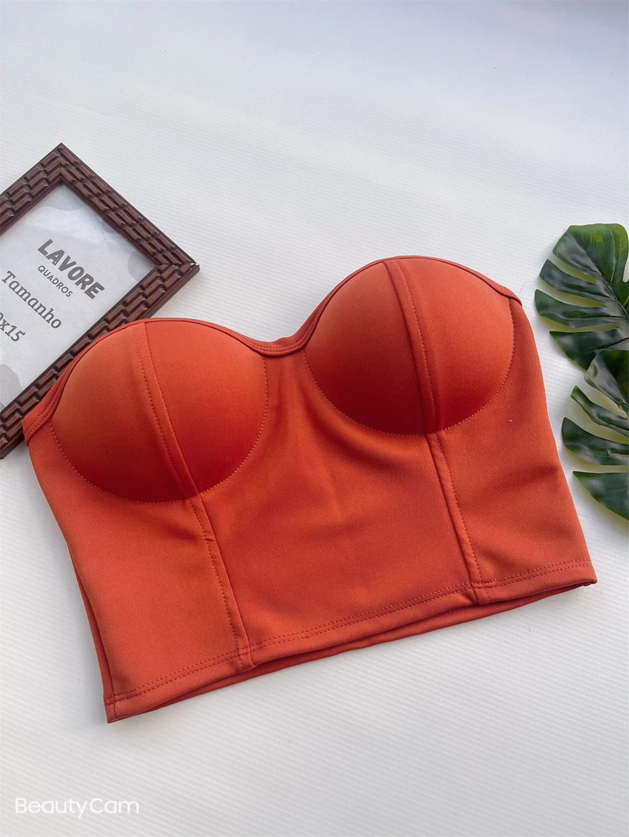 Women Tank Tops & Camis - 鏽棕色 - 查看 1