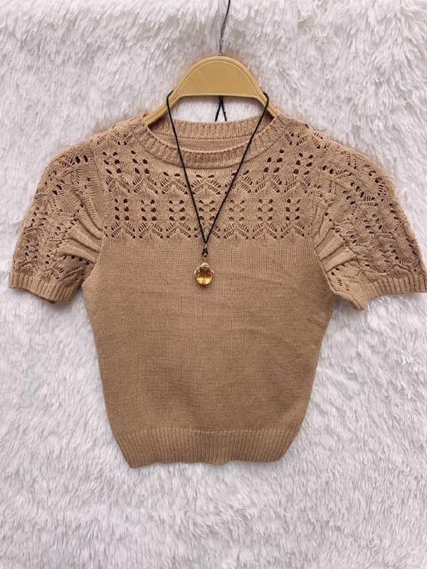 blusa de manga curta feminina  modal