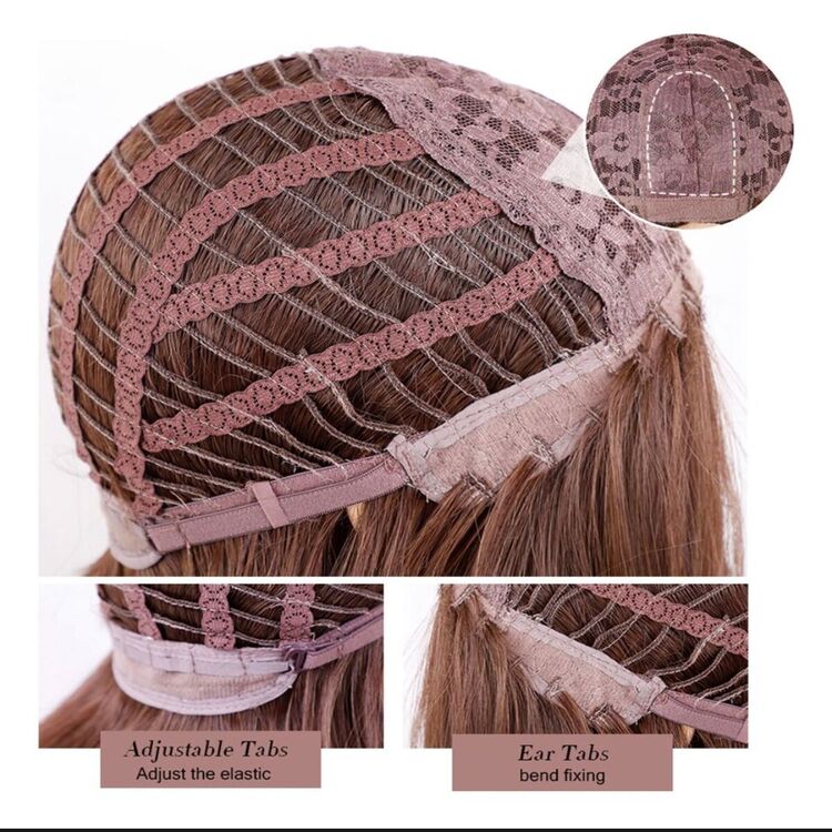 Peluca Roja Lacia con Fleco - Rojo - Añade 3