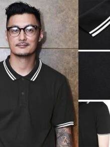 Men Denim Shirts - Black - View 2