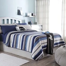 Novo Light Duvet Prints To Choose From Double View - Blue - View 1