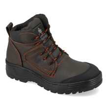Men's Work Boot With Protective Industrial Steel Cap Comfortable Genuine Leather M90 - 棕色 - 查看 1