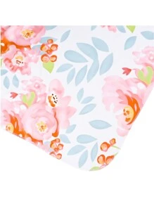 2入組新生兒花卉圖案圖案襁褓毯子和髮箍套裝適用於攝影裝飾用品 - 彩色 - 查看 4