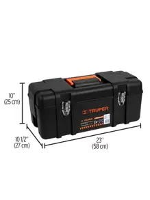 23" Industrial Tool Box, Metal Clips 11506