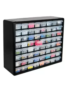 Organizer With 64 Drawers, Truper10895 - 黑色 - 查看 1