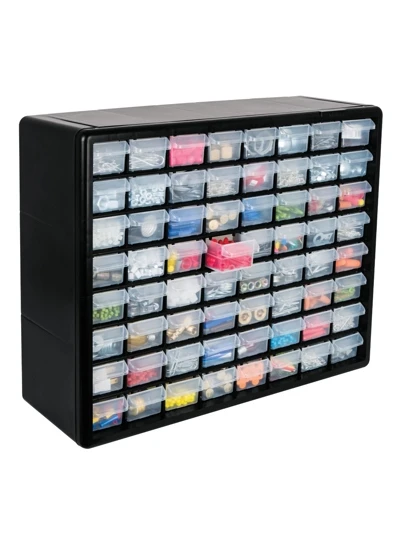 Organizador con 64 gavetas, Truper10895