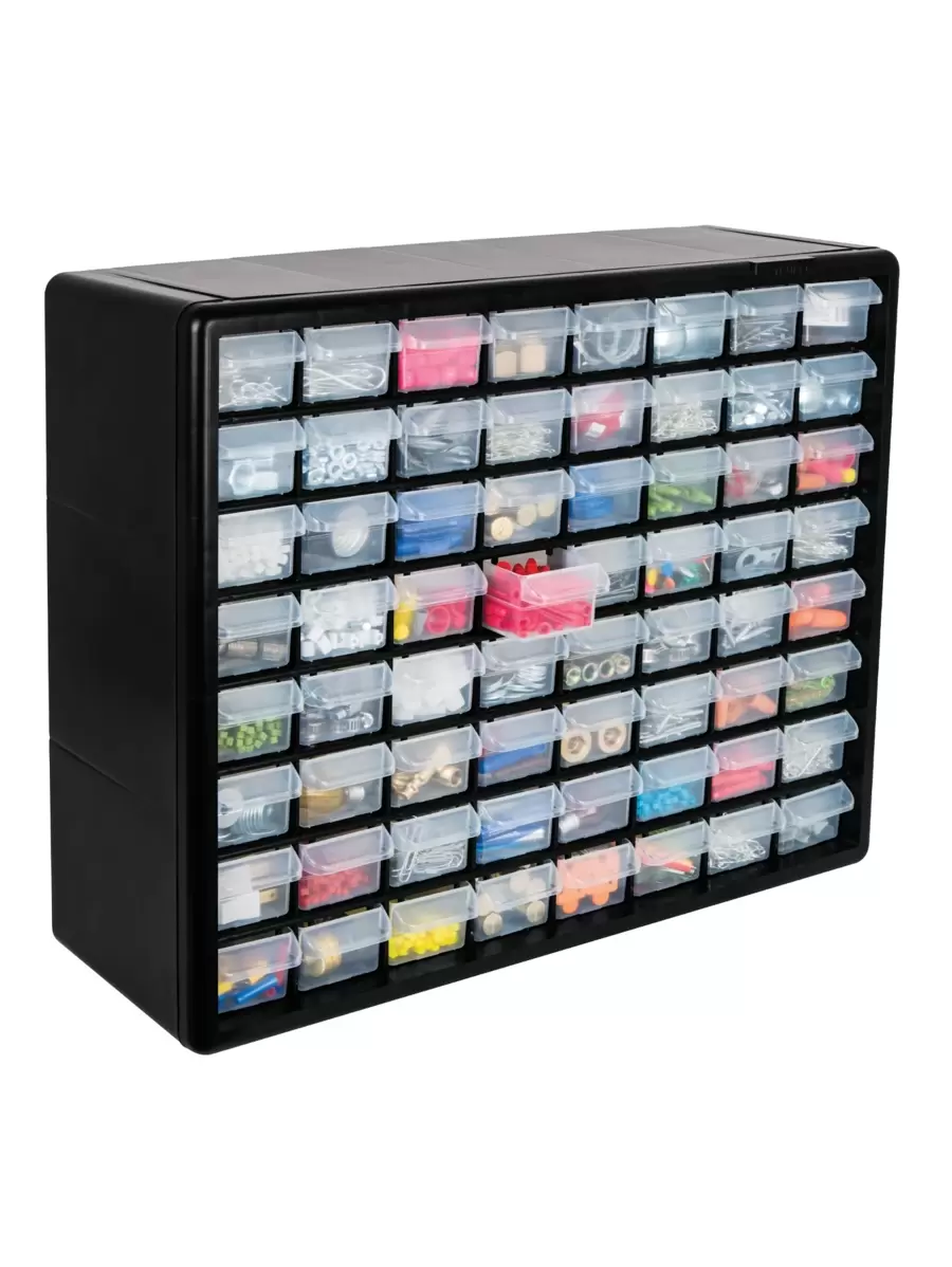 Organizer With 64 Drawers, Truper10895 - 黑色 - 查看 1