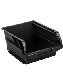 Gaveta apilable de plástico, 24.5 x 17 x 11 cm 10890 - Negro - Ver 1