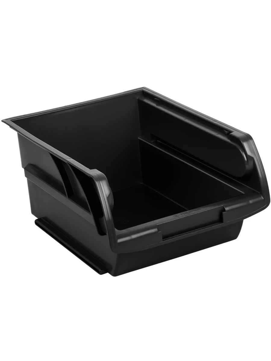 Gaveta apilable de plástico, 24.5 x 17 x 11 cm 10890 - Negro - Ver 1