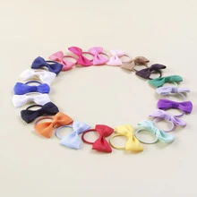 20入組兒童蝴蝶結裝飾髮圈適用於頭髮裝飾用品