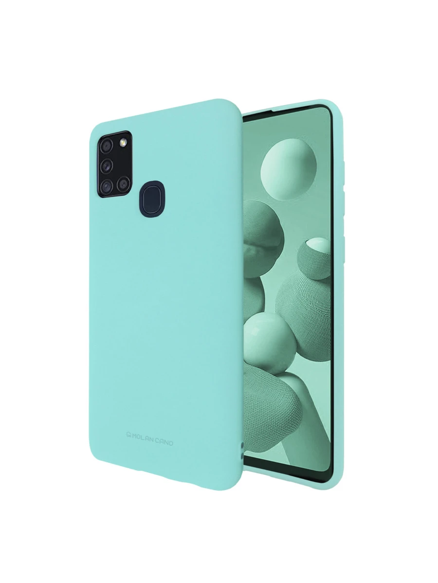 Funda de Silicon Suave Molan Cano para Galaxy A21s - verde menta - Ver 1