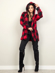 Women Faux Fur Coats - 紅色 - 查看 10