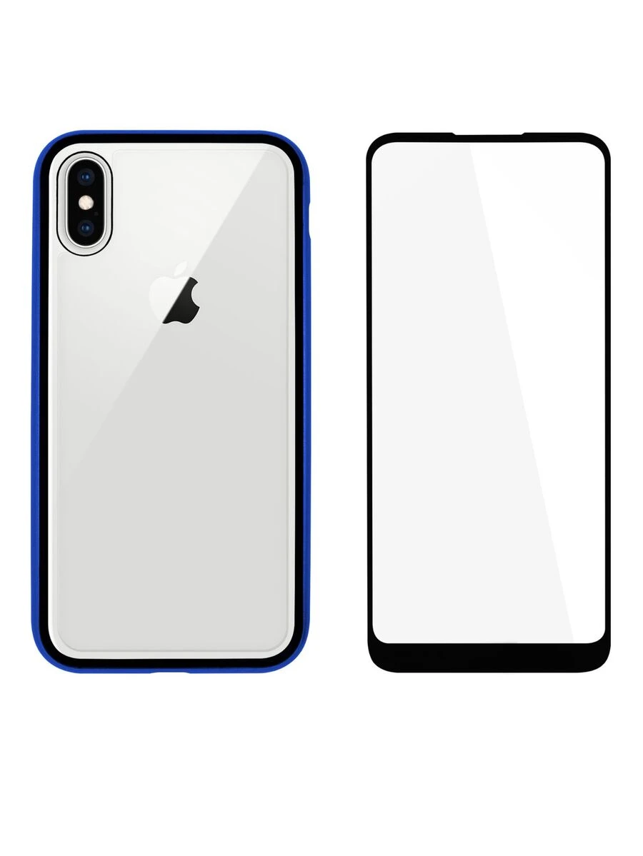 Funda Magnética de 360 grados de protección incluido Mica Cristal para iPhone 8 Plus - Azul - Ver 1