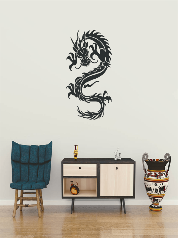 1入組中國龍紋牆貼