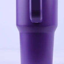 用我們雙壁隔熱40盎司旅行杯開始新一天 - 紫色 - 查看 6
