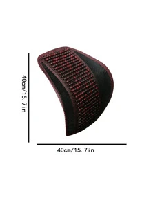 1pc Breathable Beaded Car Lumbar Support For Summer - Red - View 5
