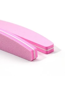 NailShine 10支装 100/180目 新月形可水洗海绵指甲抛光锉 双面指甲打磨锉 美甲棒 指甲抛光打磨锉，美甲用品，美甲工具，美甲艺术工具，返校季，美甲，美甲工具（适用于假指甲） - 粉色 - 查看 9