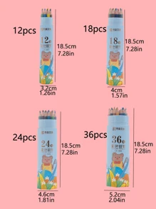 1pc Barrel Pack Colored Oil-based Painting Pencils - Blue - View 7