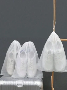 15 件日常旅行无纺布轻质折叠鞋子收纳包旅行收纳鞋配件鞋盒鞋子收纳袋鞋袋房间用品靴袋鞋盒鞋子收纳盒鞋子收纳配件旅行度假邮轮夏季假期旅行包旅行用品大学宿舍家庭学校必备品 - 白色 - 查看 3