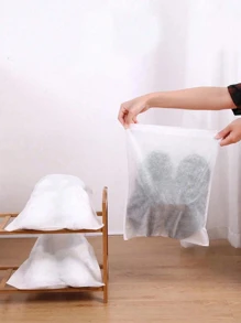 15 件日常旅行无纺布轻质折叠鞋子收纳包旅行收纳鞋配件鞋盒鞋子收纳袋鞋袋房间用品靴袋鞋盒鞋子收纳盒鞋子收纳配件旅行度假邮轮夏季假期旅行包旅行用品大学宿舍家庭学校必备品 - 白色 - 查看 6