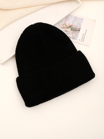 Men Solid Knit Beanie Hat For Winter For Daily Wear Gift For Friend Street Fall Outfit