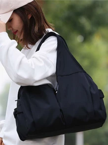 時尚運動防水大容量乾和濕分離瑜伽運動包 - 黑色 - 查看 3