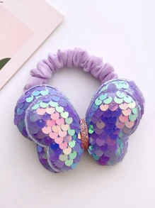 1pc Sweet & Exquisite Butterfly Shaped Hairband With Glitter For Girls - Purple - View 1
